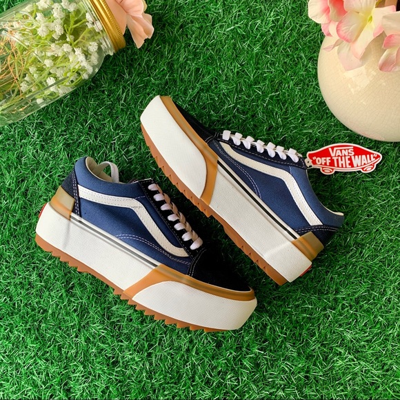 Vans Shoes - Vans Old Skool Stacked Navy Blue